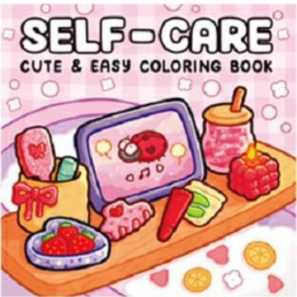 สมุดระบายสีการ์ตูนน่ารัก หนังสือระบายสีเพื่อการศึกษา คลายเครียด ปกอ่อน ของขวัญสำหรับการวาดภาพ สมุดระบายสีสำหรับผู้ใหญ่และวัยรุ่น
