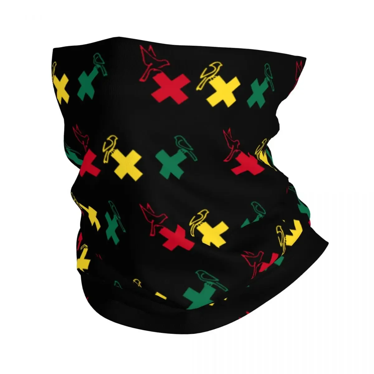 Ajax Bob Marley 3 Little Birds Colorful Bandana Neck Gaiter Printed Balaclavas Mask Scarf Warm Cycling Riding for Men Women