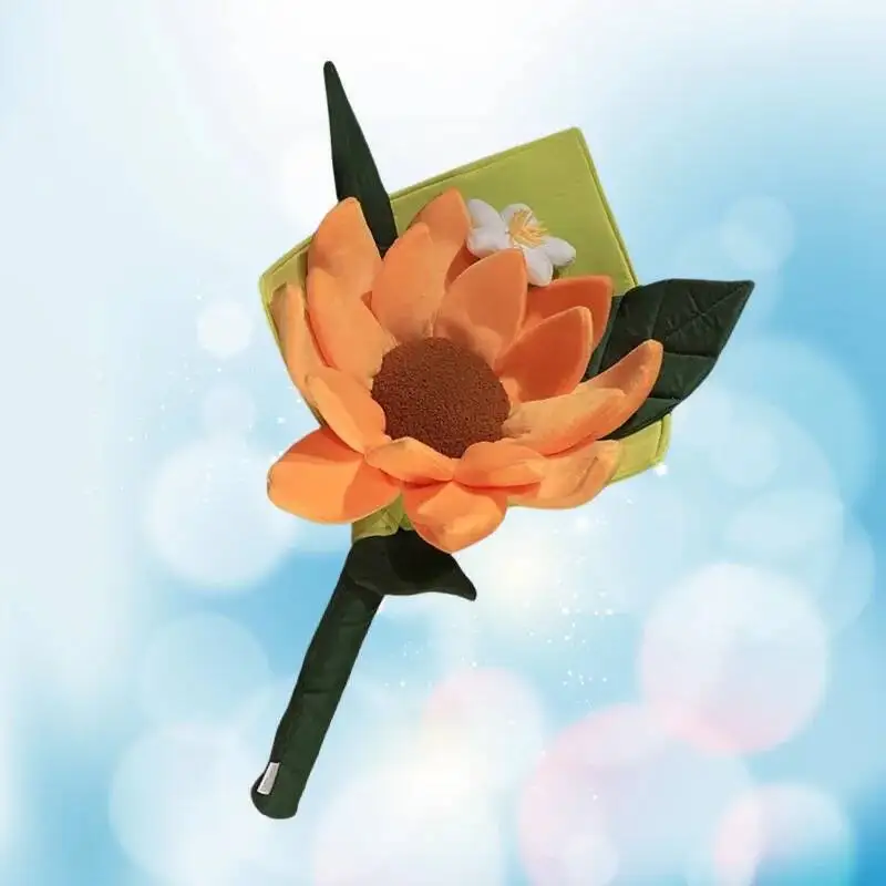 Juguetes de peluche de flores realistas de primera calidad, ramo de girasol relleno de gran tamaño, juguetes delicados y bonitos ramo desmontable, regalo romántico