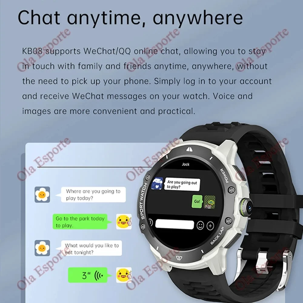 Nuovo 4G AMOLED Smartwatch SIM Card GPS WIFI NFC Download APP Dual Camera videochiamate monitoraggio della frequenza cardiaca Google Play uomo donna