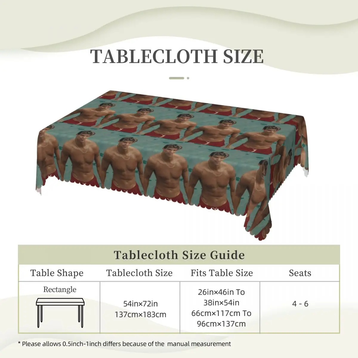 Matthew Broome My Fault London Movie Rectangular Tablecloth Oilproof Table Cover for Festival Party Decorations Table Cloth