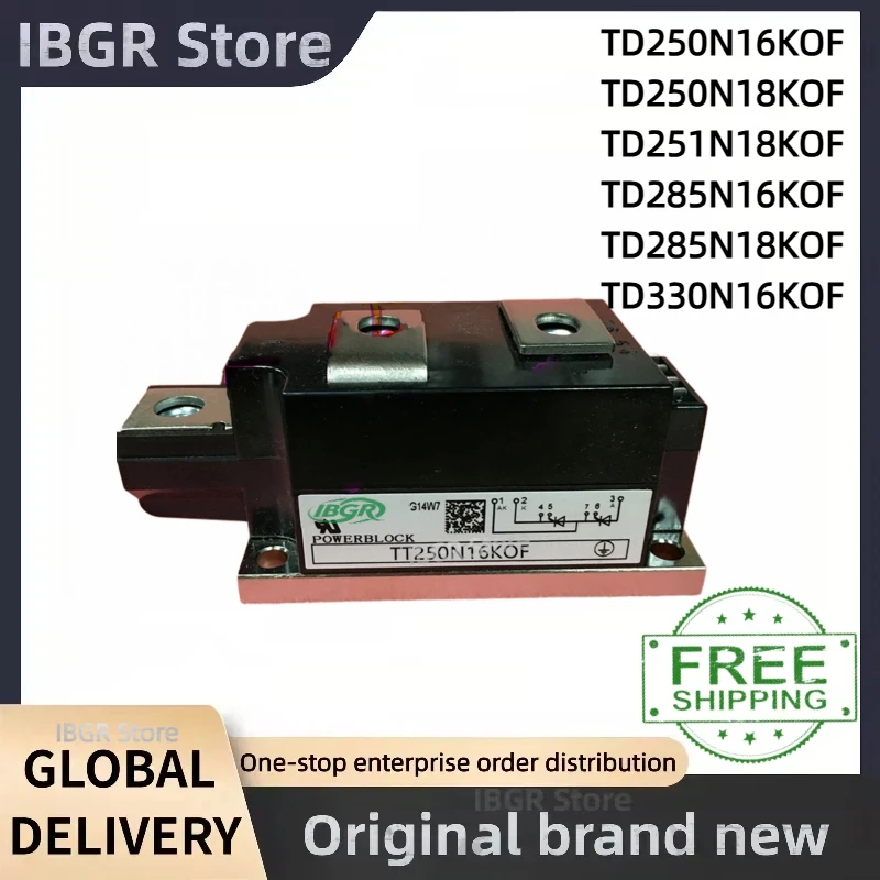 

TD250N16KOF TD250N18KOF TD251N18KOF TD285N16KOF TD285N18KOF TD330N16KOF IGBT Module New Original in Stock