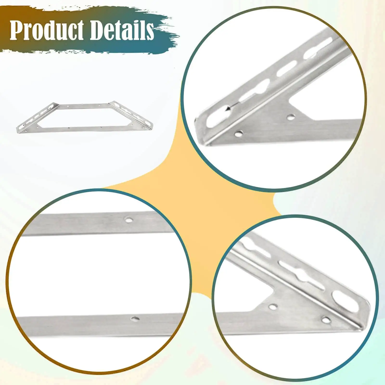 Right Angle Corner Bracket Silver Stainless Steel L Connector for 3-tier Chest of Drawers Restoration