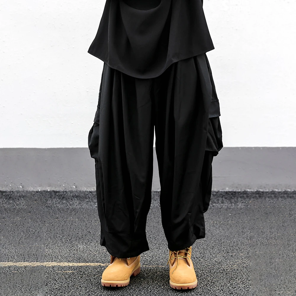 Mens Cargo Pocket Casual Pants Streetwear Fashion Hip Hop Youth Breathable Trendy Outdoor Wide-Leg Pants Men'S Clothing 2026 New