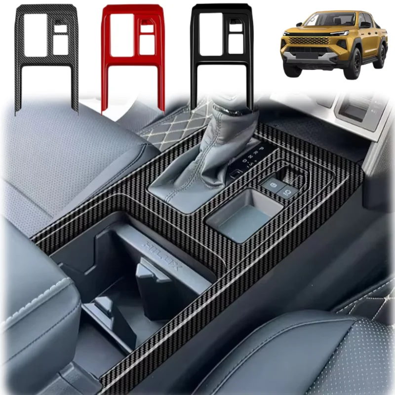 RHD Car Center Console Frame Trim Sticker For Toyota Hilux 2026 Gear Shift Box Panel Protective Modification Cover Accessories