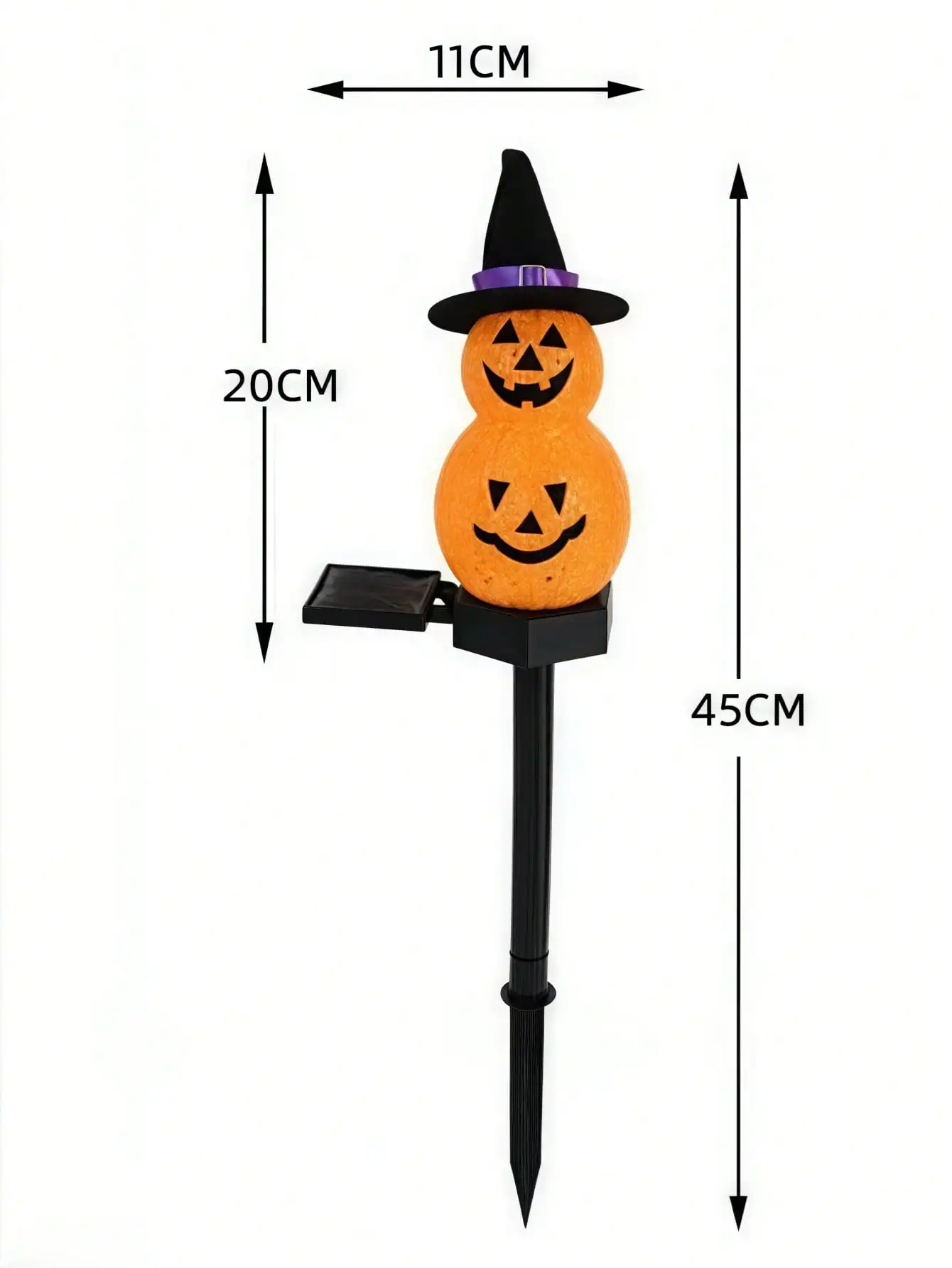 1PC, Halloween Pumpkin Lawn Solar Light, Decorative Light, Suitable for Halloween Outdoor Decoration, Garden, Lawn
