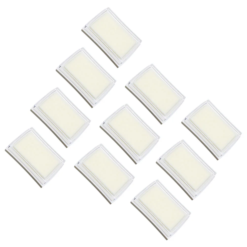 10 Pcs Blank Ink Pad DIY Sponge High Density Office Supplies Hand Tools 10pcs (concave Waist Pad) Thumb Print Pads Stamp Craft