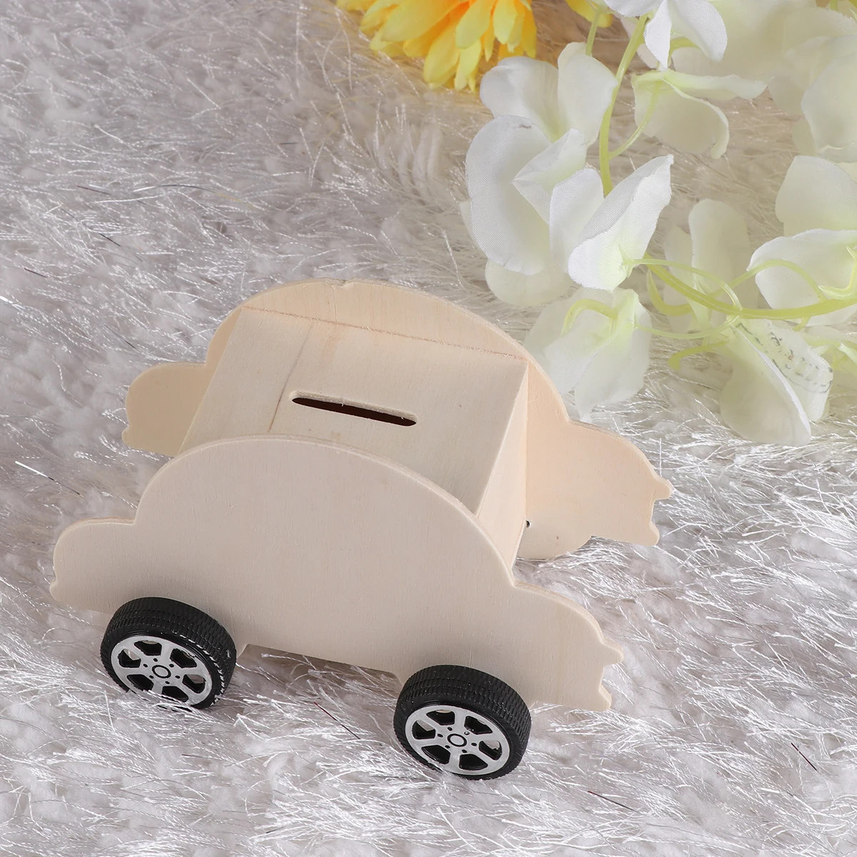 

Wooden Car Diy Diy Saving Pot Saving Pot Coin Bank For Kids Wood Money Box Educational Craft Beetle Piggy Bank