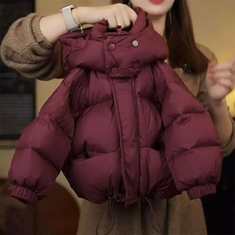 Children Korean Version Boys Girls Thickened Down Clothing Baby Warm Foreign-style Jacket Red Bread Clothing Winter