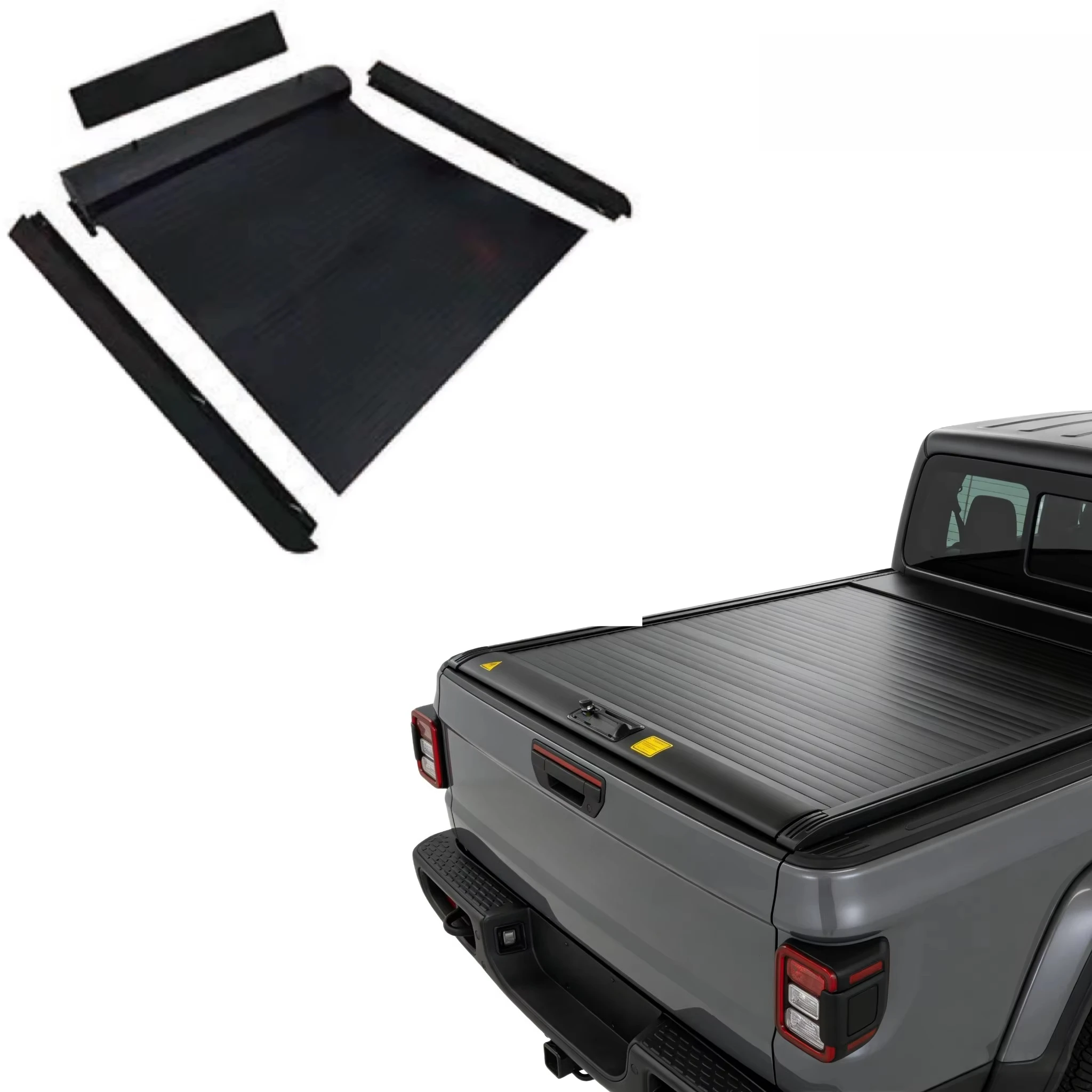 

Manul Retractable Roll Cover With Internal Light For Gladiator 5FT Material Aluminum No Drilling Installation High Quality