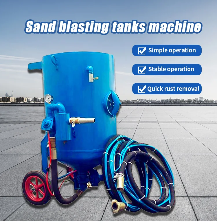 Sandblasting Equipment Abrasive Treatment Machine for Steel Metal Parts Surface Preparation Cleaning and Workshop Applications