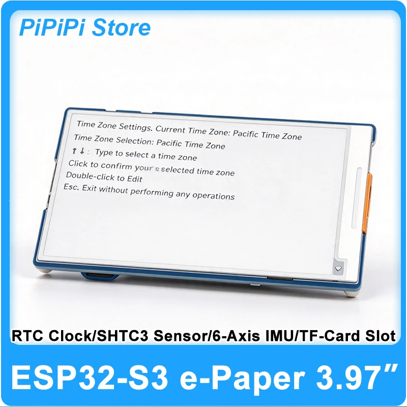 carte-de-developpement-esp32‑s3-avec-ecran-e‑paper-de-397-pouces-resolution-800×480-ecran-e‑ink-wi‑fi-ble5-commande-vocale-par-ia-rtc-shtc3-imu-pour-arduino-esp‑idf-iot