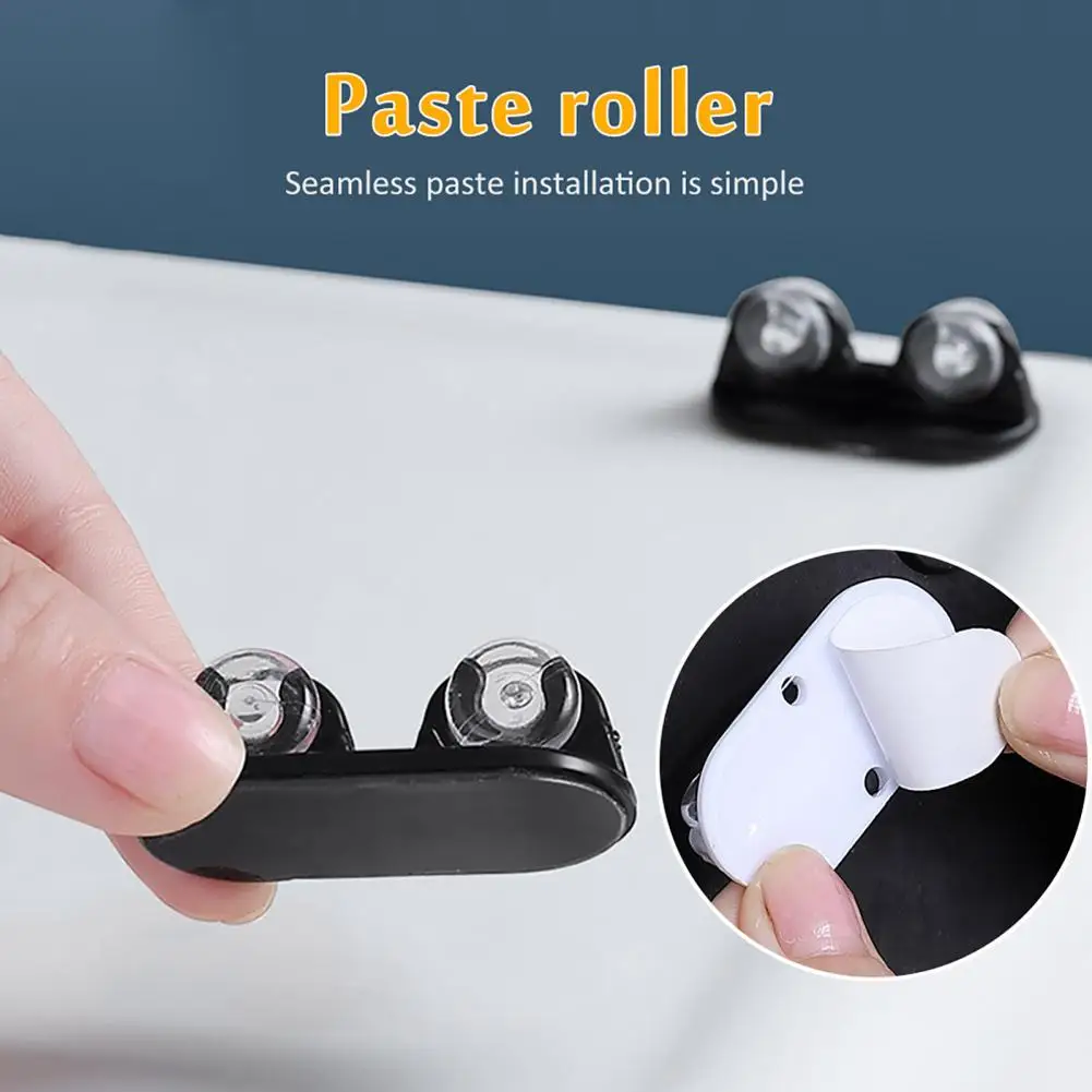 12Pcs Storage Shelf Trash Can Furniture Castors Self Adhesive No Noise One-way Wheel Precision Ball Bearings Mini Caster Rollers