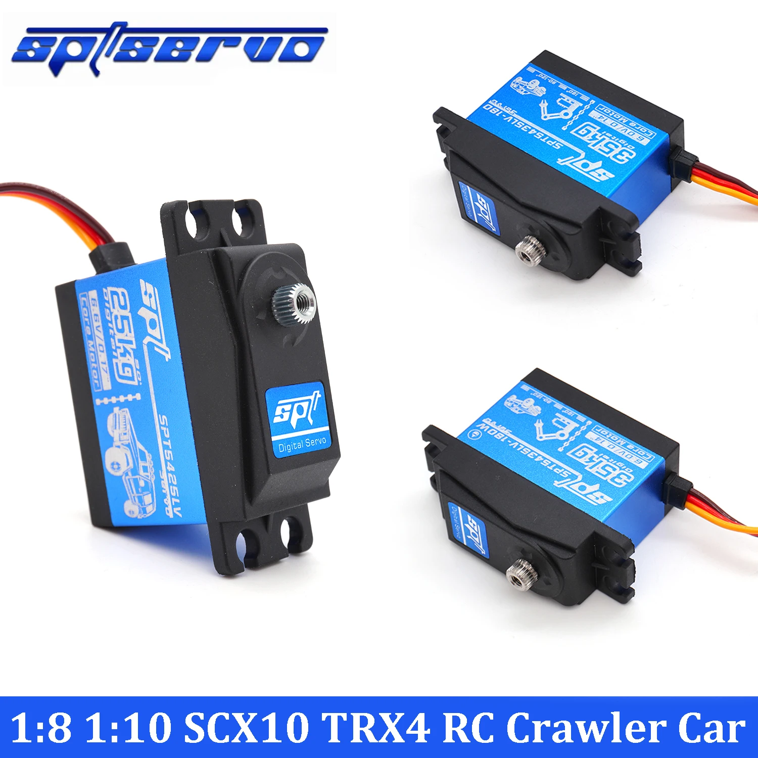 SPT Digital Servo SPT5425LV 25KG SPT5435LV-W 35KG Großes Drehmoment 180° °   Metallgetriebe-Servo für 1/8 1/10 SCX10 TRX4 RC Crawler Auto-Ersatzteil