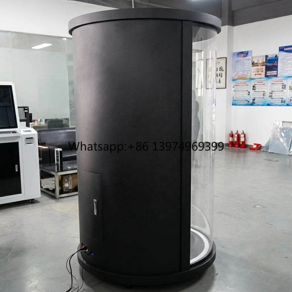 75 Inch 3D Holographic Cylinder 4K UHD Commercial Advertising Display Supporting Android Windows OS