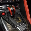 리얼 드라이 탄소 섬유 센터 콘솔 기어 시프트 노브 커버, Niisan GTR R35 2017-2025 용, 자동차 인테리어 수정 액세서리 3