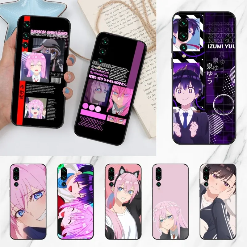 Shikimori Izumi Mobile Cell Phone Case for Huawei P50 P40 P30 Pro Lite P Smart 2021 2019 Magic 3 Black Soft Phone Cover Funda