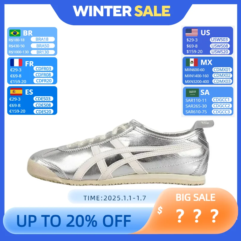 Asics Men and Women Onitsuka Tiger Shoes Canvas Classic Sneaker Breathable