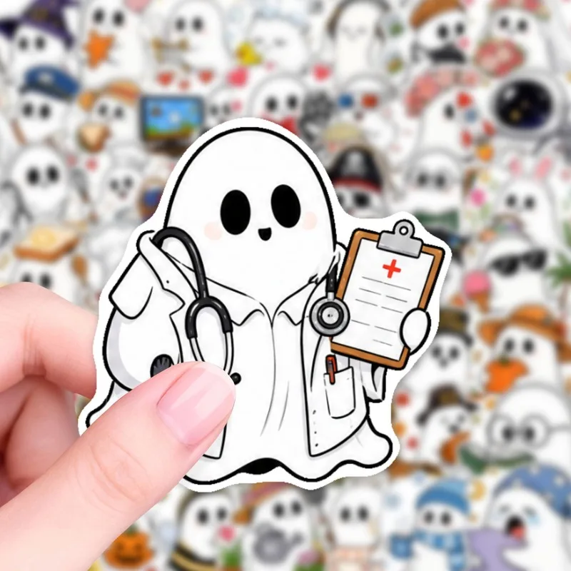 50pcs Halloween Stickers Cartoon Sticker Pack For Kids Classroom Reward DIY Craft Supplies