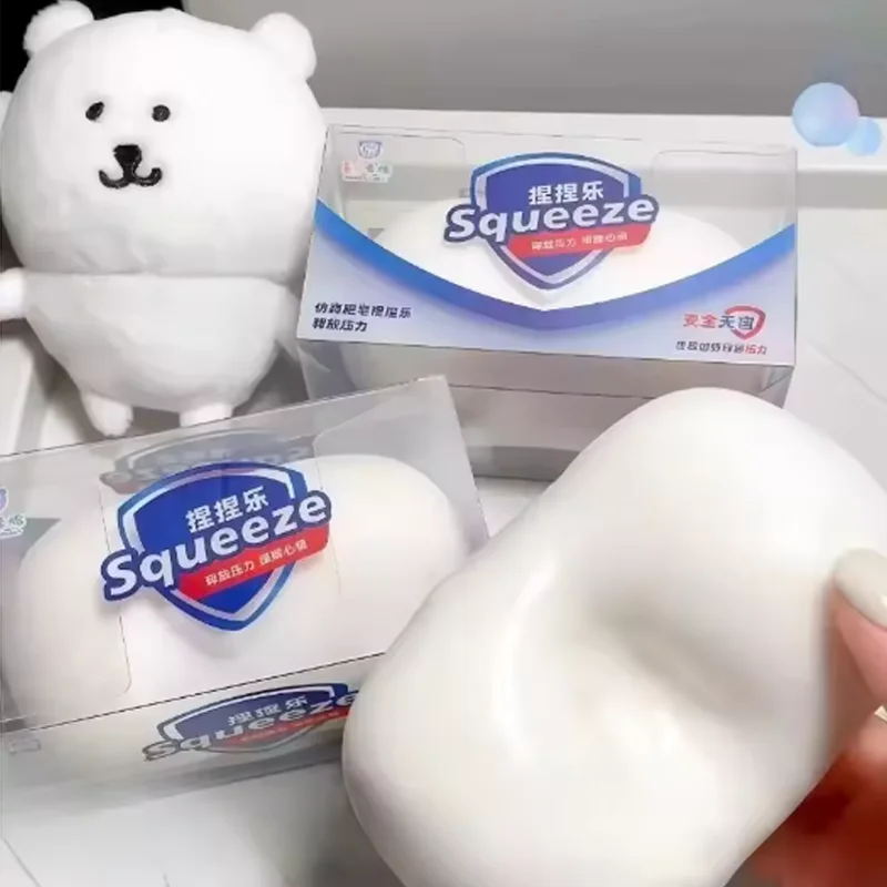 Crunchy Soap Ball Squishy Stress Ball Filled Soft Squeeze Fidget Toy Anti-Stress Relief Hand Decompression Toy