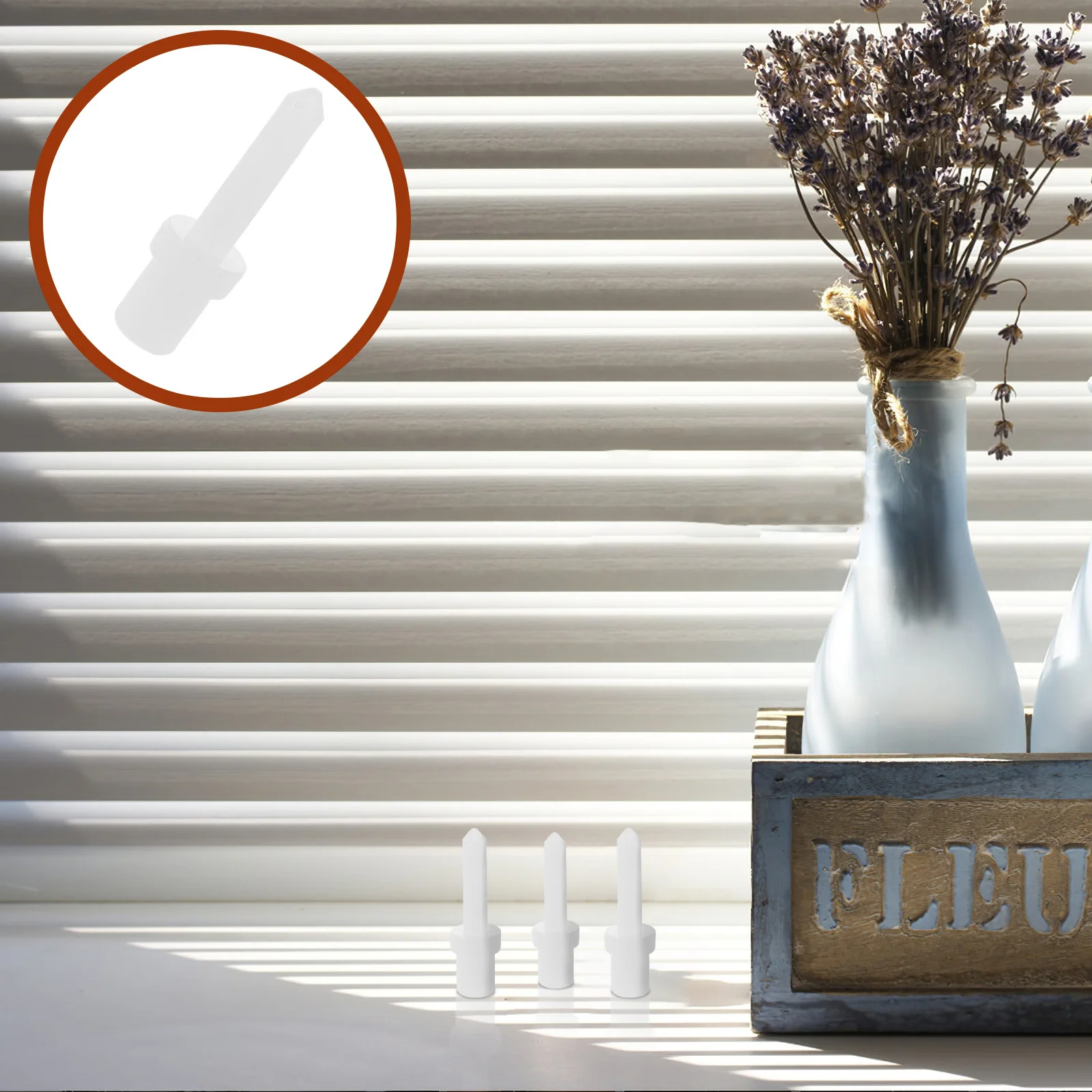 

20pcs Curtain Accessories Small Louver Pins Parts Shutter Repair Replacement Blinds Fastener Tool Indoor Window Treatment Supply