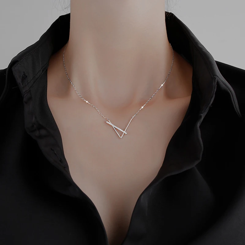GANPUP Exquisite Perlenbesetzte Y-förmige Lange Anhänger-Halskette für Damen, Modische Neue 925 Versilberte Halskette, Schmuckgeschenk für Partys – Detail 8
