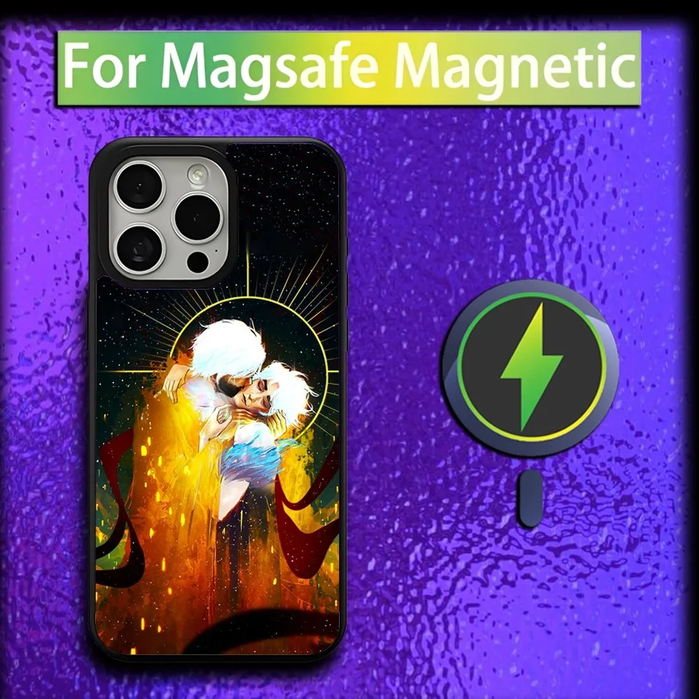 Arcane J-Jayce Love Viktor Phone Case For iPhone 16,15,14,13,12,11,Plus,Pro,Max,Mini Magsafe Magnetic Wireless Charging