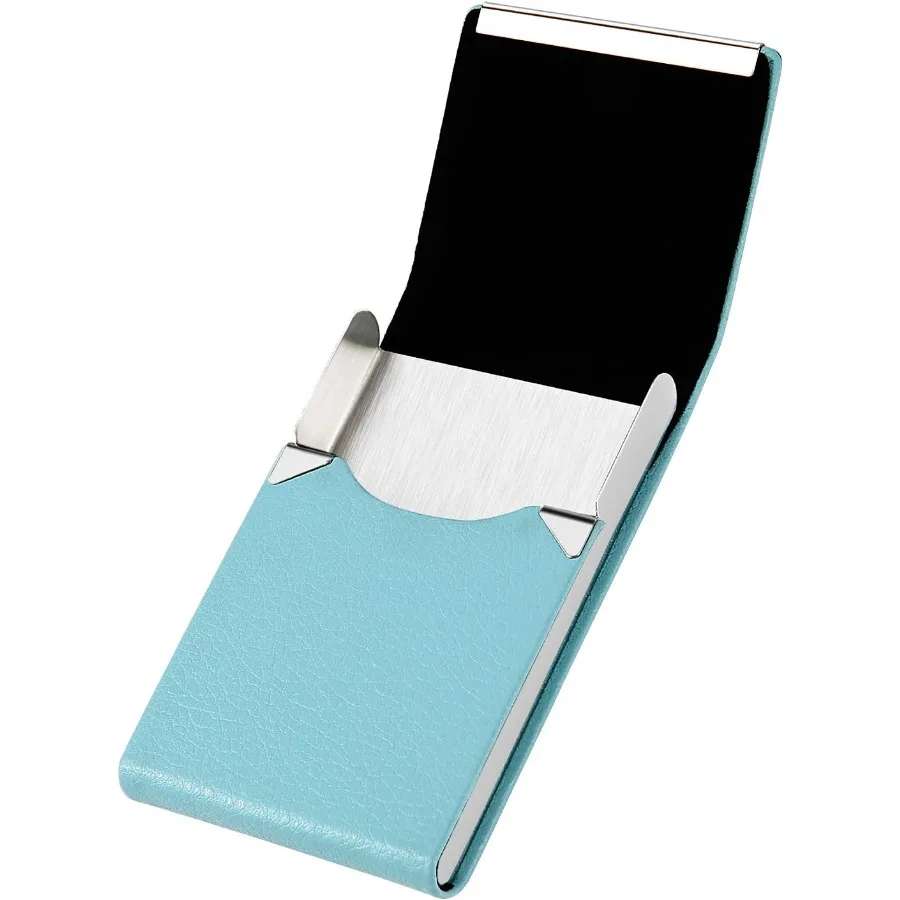 حافظة حامل بطاقات العمل من Professiol مصنوعة من جلد البولي يوريثان وحامل بطاقات معدني وحامل بطاقات العمل للرجال والنساء مع مغناطيسي #2