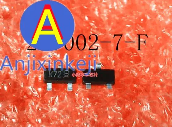 

30 шт. 100% оригинальный новый 2N7002-7-F 2N7002 шелкография: K72 SOT23