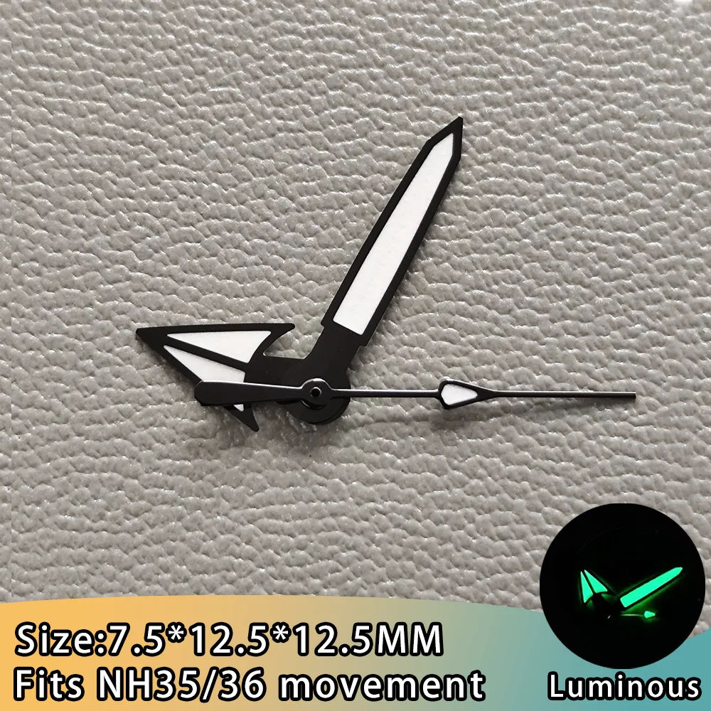 

NH35 SUB Watch Hands Green Luminous NH35 Hand Suitable For NH34 NH35 NH36 NH38 NH70 Movement Watches Pointers Hand Accessories