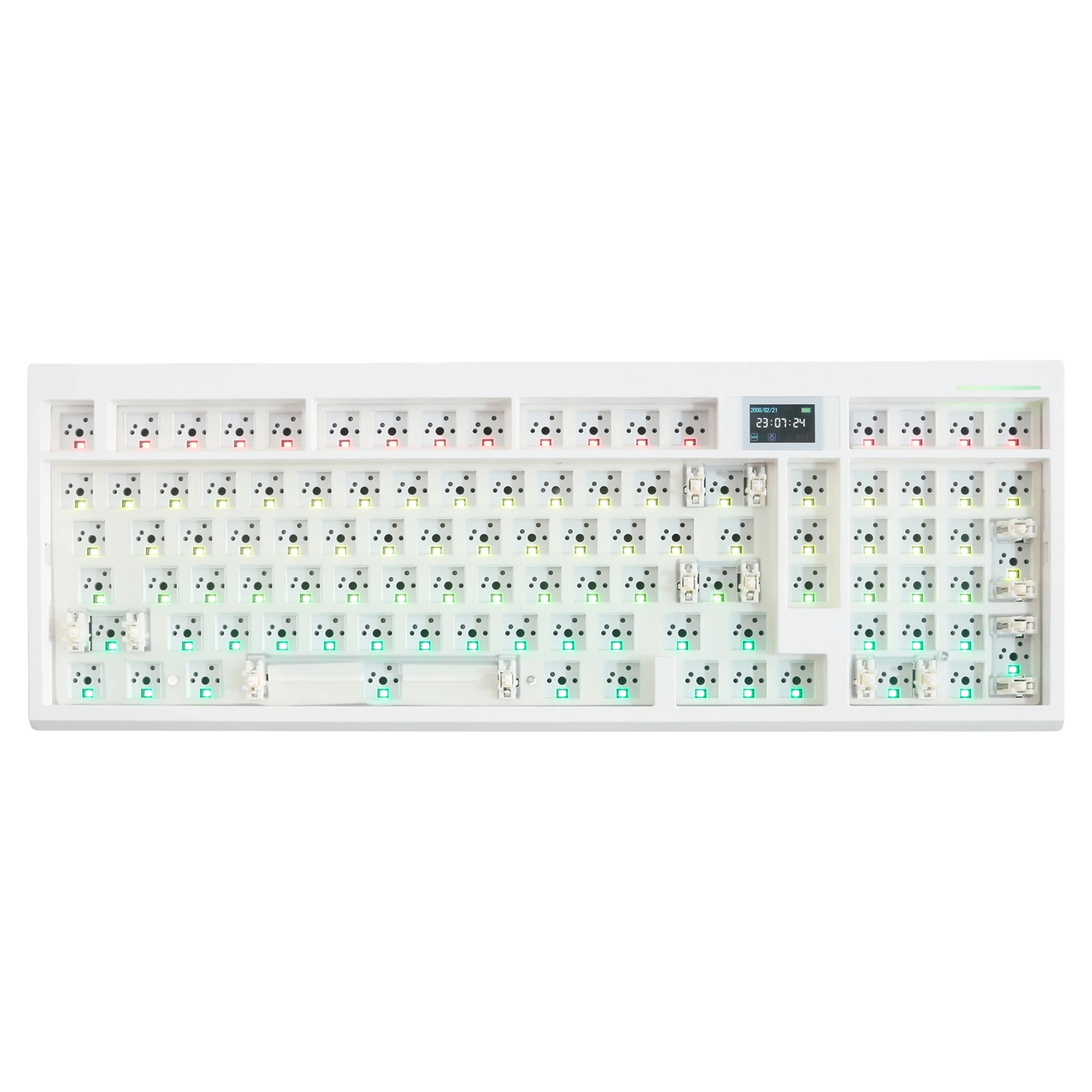 GMK98 Mechanical Keyboard 98-Key Gasket Kit Triple Mode Wireless BT-compatible RGB LED VIA QMK Customizable