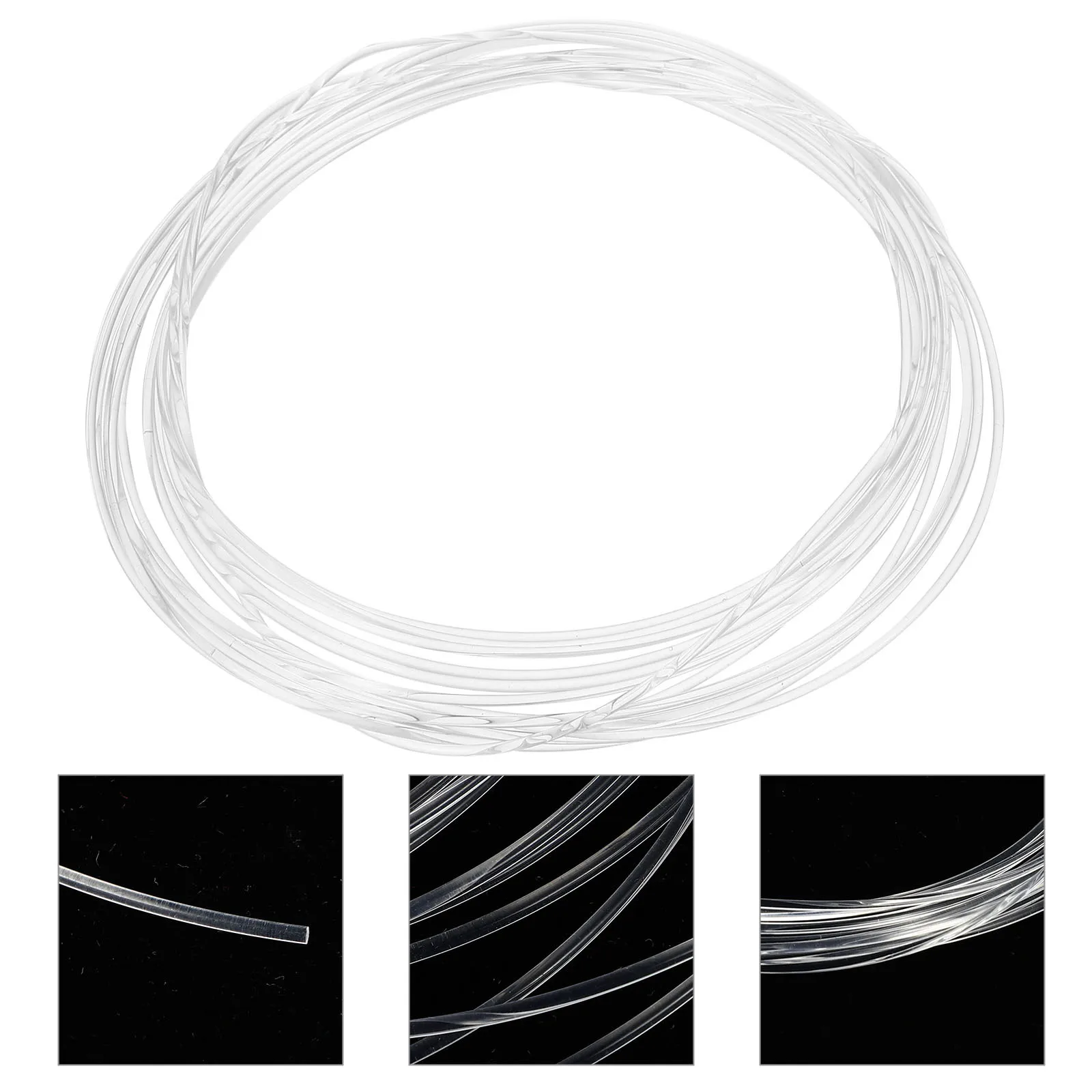 1pc 2M Light Emitting Cable Solid Transparent Plastic For Party Decoration Ceiling Lighting Optic Fiber Plastic Fiber Optic