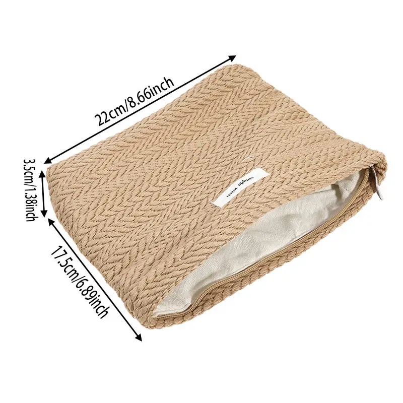 حقيبة تخزين مستحضرات التجميل للسيدات، حقيبة مكياج بسحاب للإغلاق، حقيبة أدوات زينة ذات سعة كبيرة مناسبة للسفر ورحلات العمل #5