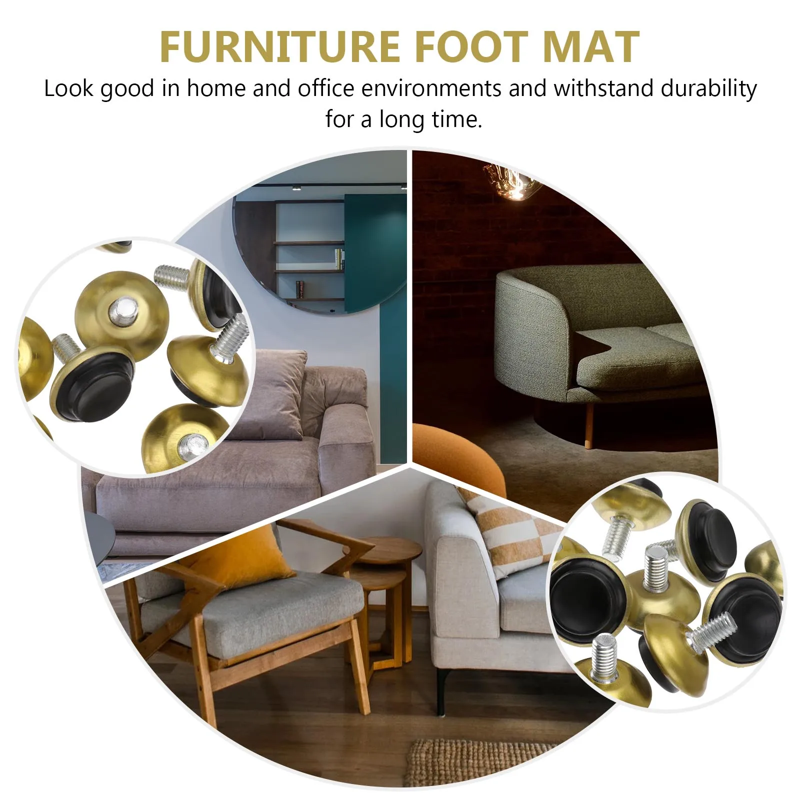 

10pcs Adjustable Furniture Feet Pads Levelers Iron Desk Height Chairs Table Legs Floor Protectors Scratch Noise Prevention Home