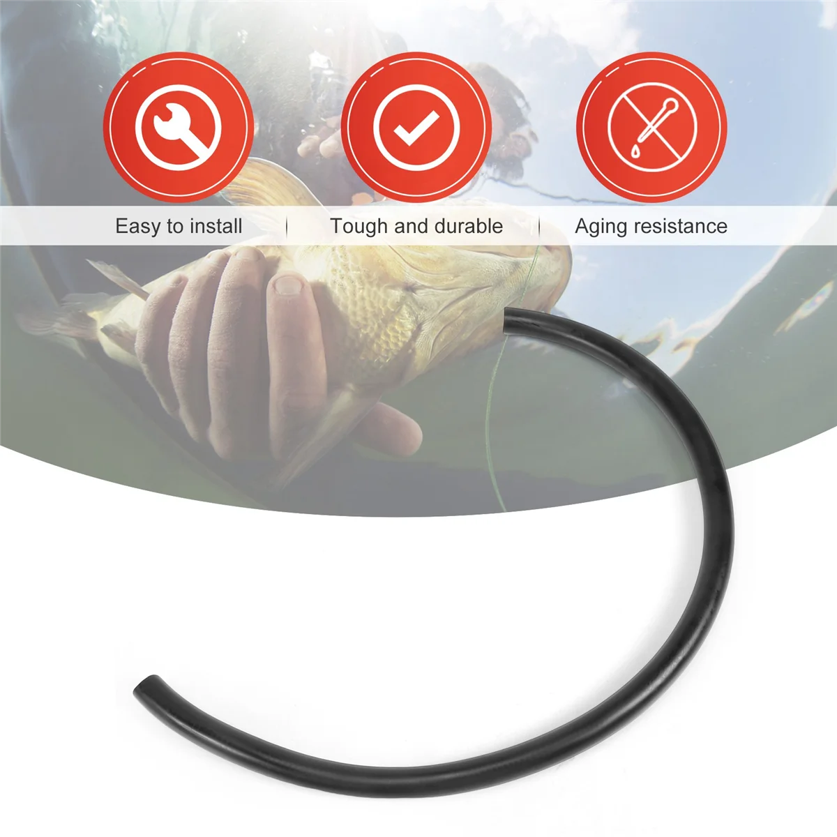 14X3MM Onderwatervissers Rubber Sling Speargun Bands Emulsie Buis Latex Duiken Onderwatervissers Accessoire Apparatuur, 50cm