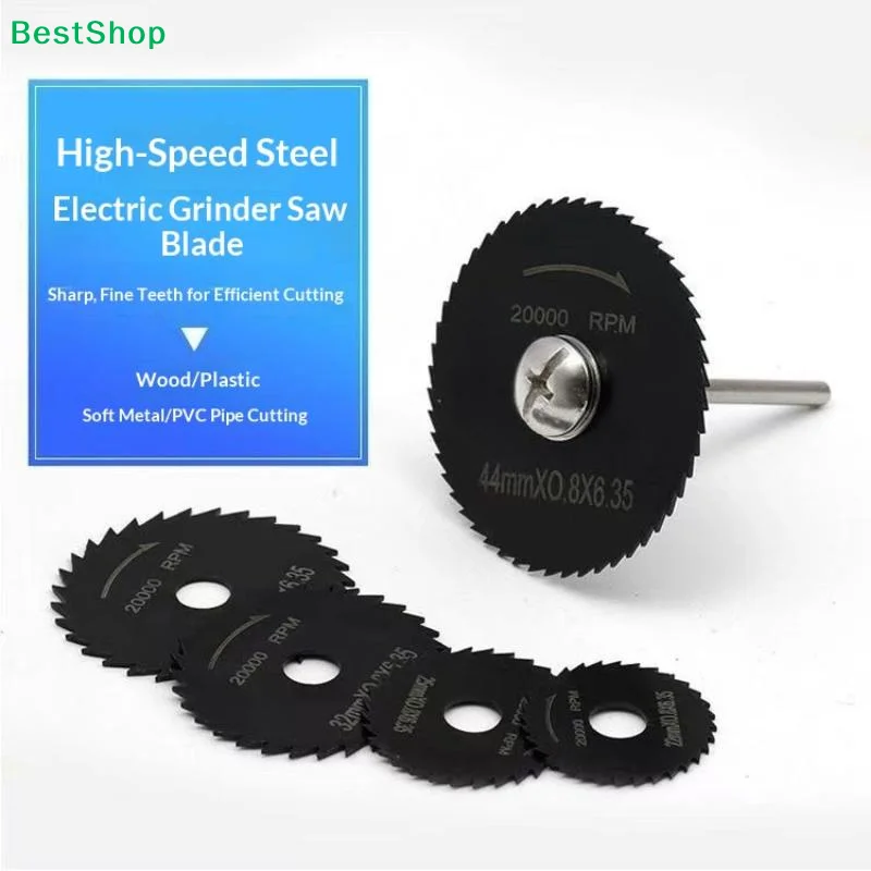 6Pcs Mini Circular Saw Blade, Hss Cutting Disc, Rotating Drilling Tool Accessories For Wood Plastic And Aluminum