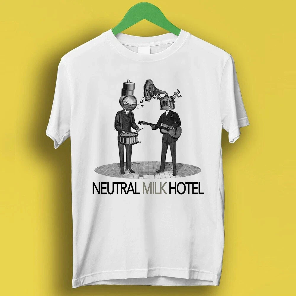 Camiseta Neutral Milk Hotel, Estilo Rock Retro Independiente, Camiseta con Estampado de Moda Urbana, Camiseta Conmemorativa para Fans