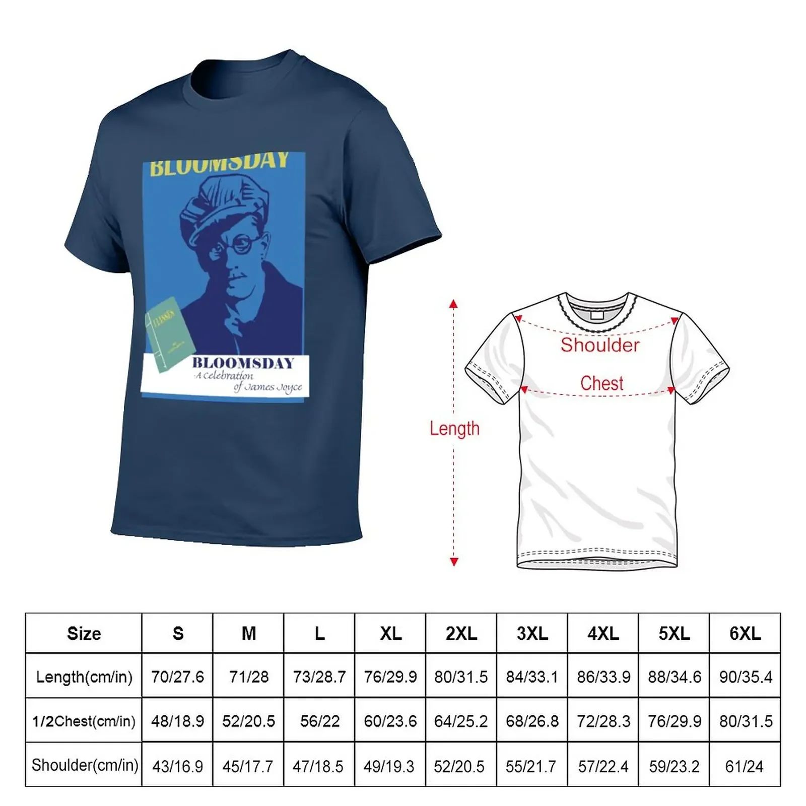 Bloomsday - James Joyce T-Shirt Short sleeve tee customizeds mens white t shirts