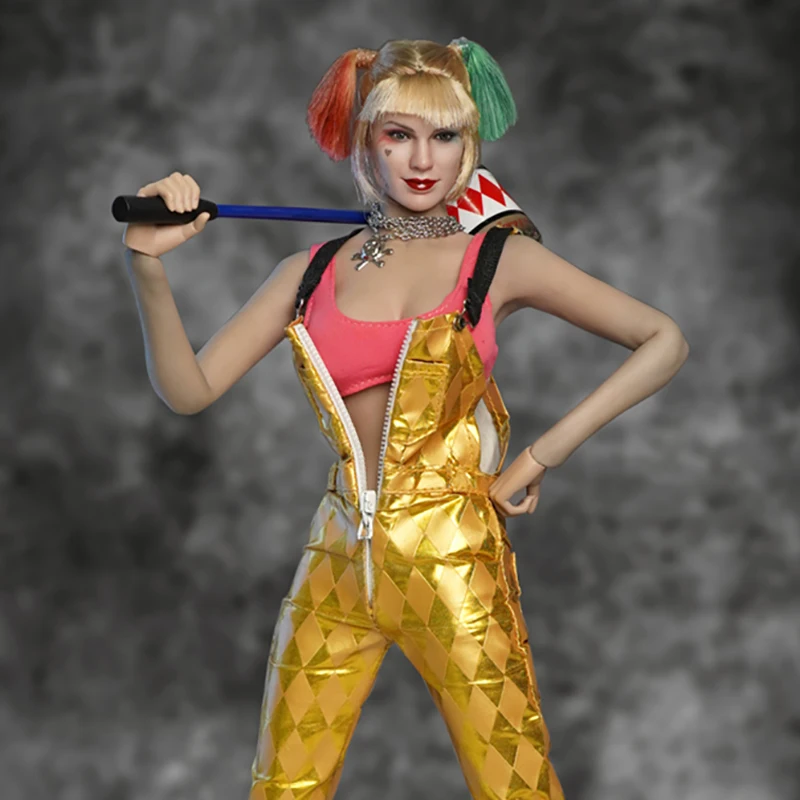 

SUPER DUCK SET048 1/6th Scale Cosplay Series Female Clown Jokder Suspenders Dressing Suit Without Body For 12inch Slim Tiny Body