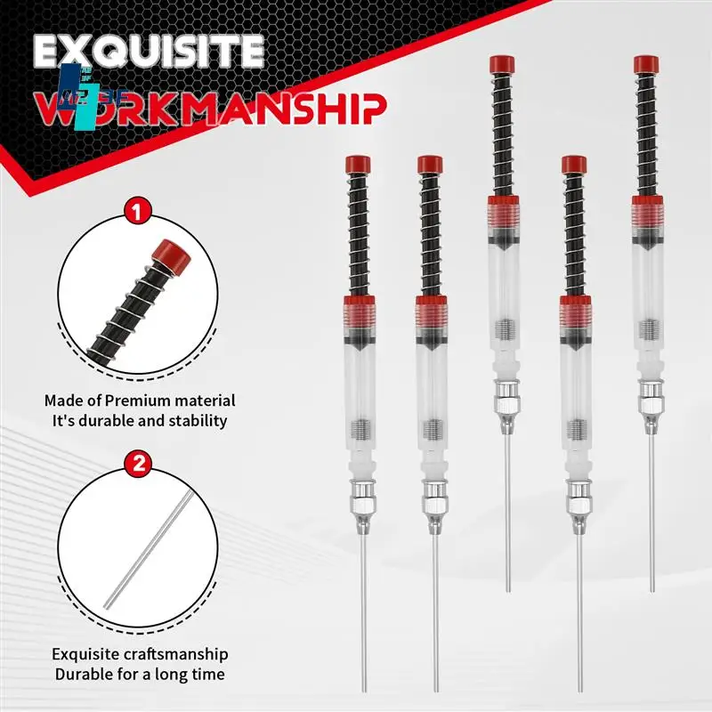 

A23F-5 PCS Fountain Pen Ink Syringe Filler Pilot Metropolitan Fountain Pen Spring Converter With Removable Blunt Needle Tip