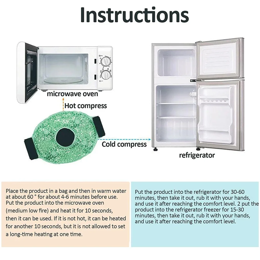 حزمة ثلج كبيرة قابلة لإعادة الاستخدام، جل بارد ساخن، علاج ثلج، لفافة الركبة للكاحل والأكتاف وإصابات الرأس، استخدام علاج التعافي الرياضي