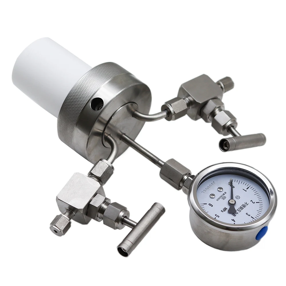 Imagem -05 - Autoclave Reactor Vessel Mais Inlet Outlet Gauge Hidrotermal 100ml 6mpa