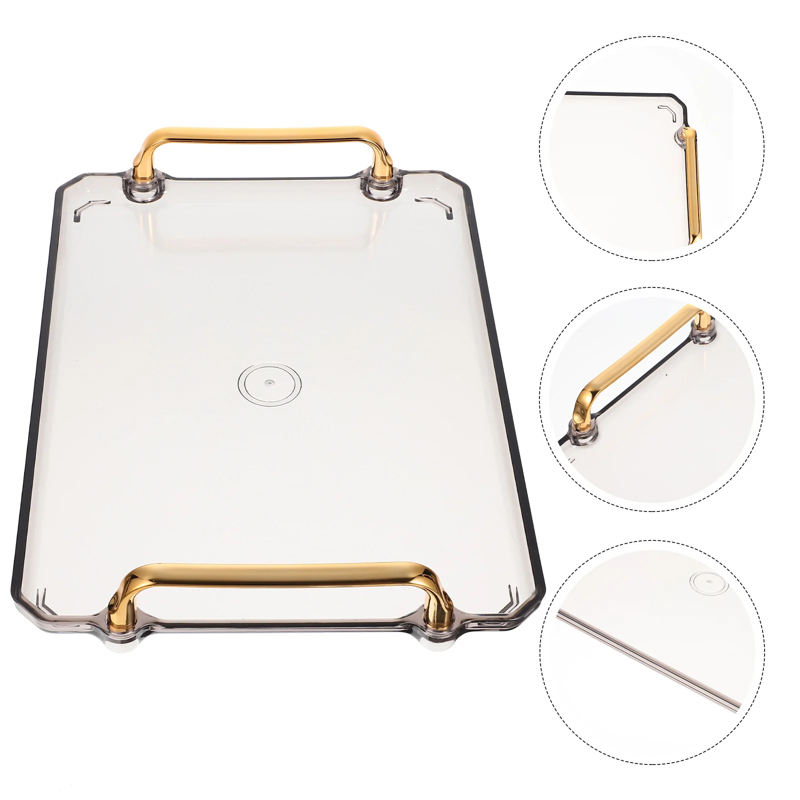 

Acrylic Storage Tray Jewelry Holder Creative Plate Container ganizer Bracelet Display Vanity Accessories Makeup Brush Holder