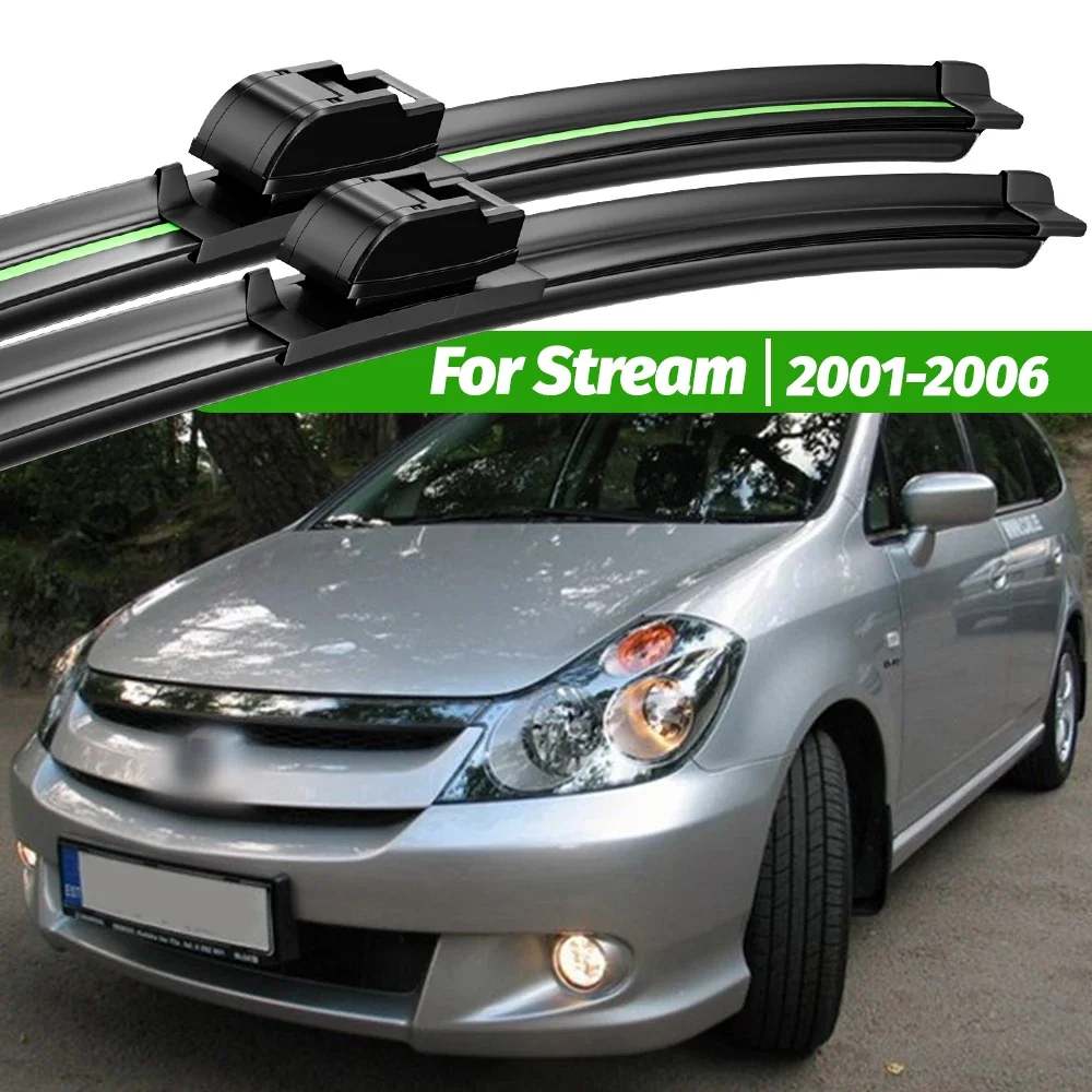 

For Honda Stream 2001-2006 2pcs Front Windshield Wiper Blades 2002 2003 2004 2005 Windscreen Window Accessories