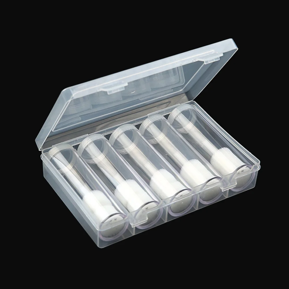 

6pcs Coin Roll Storage Box Container Tubes Clear Plastic Organizer For Collectors Key Safe Keeper Coin Tube Holder