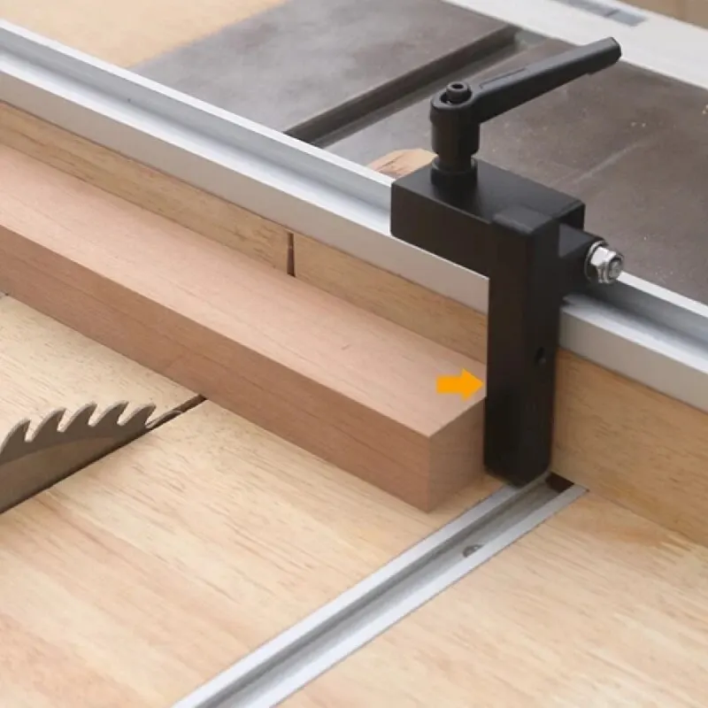 Aluminium T-Track Schuifbegrenzer Houtbewerking Router Tafelsleufstopper Zaagtafel Hek Snijden Begrenzingsblok