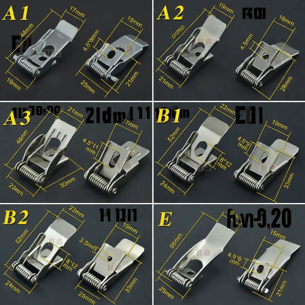 LED Panel Downlight Spring Brackets Metal Ceiling Embedded Fixture Mounting Clips Secure Fastener Replacement Hardware