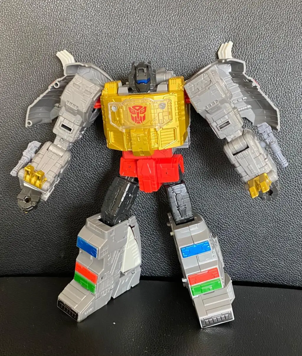 Kit di aggiornamento dell'autoadesivo del foro della testa del dente del braccio della copertura del collo e del torace trasparente per la trasformazione degli accessori della figura della Grimlock SS86