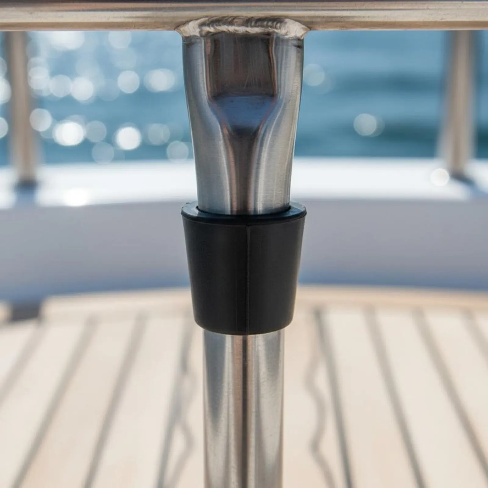 

Stainless Steel Boat Rod Holder 3-Rod Fishing Holder Stainless Steel Pole Stand Mirror Polished for Anglers