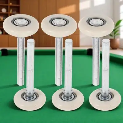 

6Pcs Garage Door Rollers Nylon Replacement Hardware Convenient Garage Door Wheels Stem Smooth Quiet Rollers Replacement Roller